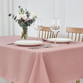 maxmill Weaved Texture Tablecloth Water Resistance Antiwrinkle Spillproof Soft Washable Table Cloth for Dining Room, Buffet Banquet Parties Holiday Dinner, Rectangular 60 x 108 Inch, Pale Blush