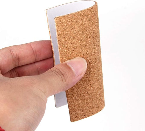 110 Pack Self Adhesive Cork Squares and Round DIY Adhesive Cork Board for Coasters and DIY Crafts