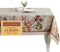 Maison d' Hermine Table Cloth Rectangle Table 100% Cotton 60 x 90 Inches Fall Tablecloth Reusable Everyday Use for Thanksgiving Christmas Decorations Dining Farmhouse Party (Recolte)