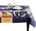 Maison d' Hermine Table Cloth Square Table 100% Cotton 60 x 60 Inches Fall Tablecloth Reusable Everyday Use for Thanksgiving Christmas Decorations Dining Farmhouse Party (Pumpkin Blues)