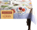 Maison d' Hermine Table Cloth Square Table 100% Cotton 54 x 54 Inches Tablecloth Reusable Decorative for Dining Room Farmhouse Home Valentines Day Decorations Spring Summer - Gourmand