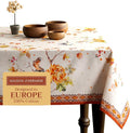 Maison d' Hermine Table Cloth Rectangle Table 100% Cotton 60 x 108 Inches Fall Tablecloth Reusable Everyday Use for Thanksgiving Christmas Decorations Dining Farmhouse Party (Kelim - Prairie)