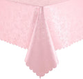 Smiry Rectangle Table Cloth, Waterproof Heavy Duty Vinyl Tablecloths, Wipeable Washable Table Cover for Kitchen, Dining Room & Valentines (Pink, 54" X 78")