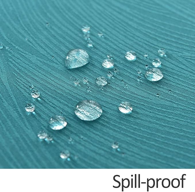 maxmill Jacquard Tablecloth Swirl Design Water Resistance Spillproof Antiwrinkle Heavy Weight Soft Table Cloth for Buffet Banquet Parties Event Holiday Dinner Rectangle 60 x 84 Inch Teal