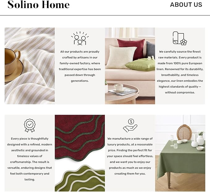 Solino Home Linen Napkins Set of 4-100% Pure Linen Silver Cloud Dinner Napkins Cloth 20 x 20 Inch for Winter - Fete, Handcrafted and Machine Washable