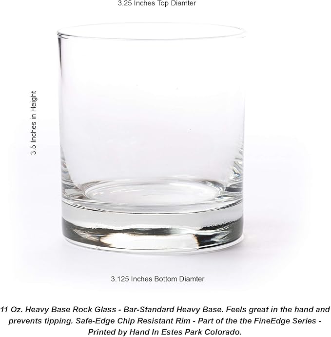 Black Lantern Cabin in the Forest Whiskey Glass Set – 11oz Old Fashioned Rocks Tumblers with Cabin & Pine Tree Design | Hand-Printed Heavy-Base Barware for Bourbon, Scotch & Cocktails (Set of 2)