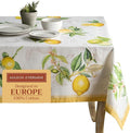 Maison d' Hermine Table Cloth Square Table 100% Cotton 60 x 60 Inches Tablecloth Reusable Decorative for Dining Room Farmhouse Home Valentines Day Decorations Spring Summer - Limoncello
