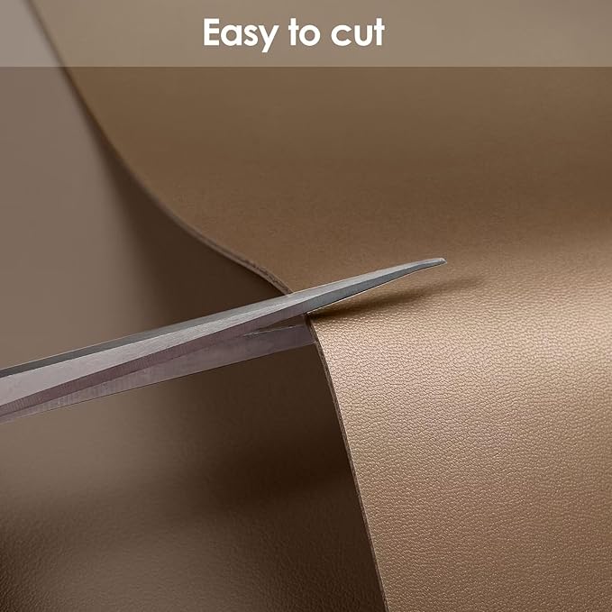 Leather Dresser Cover,1.8mm Thick,14x66 Inch,Dresser Protector Top,Dresser Top Protector,Dresser Cover Top,Dresser Top Cover,Dresser Cover Top for Bedroom.(Mud Color+Champagne Gold,14x66)