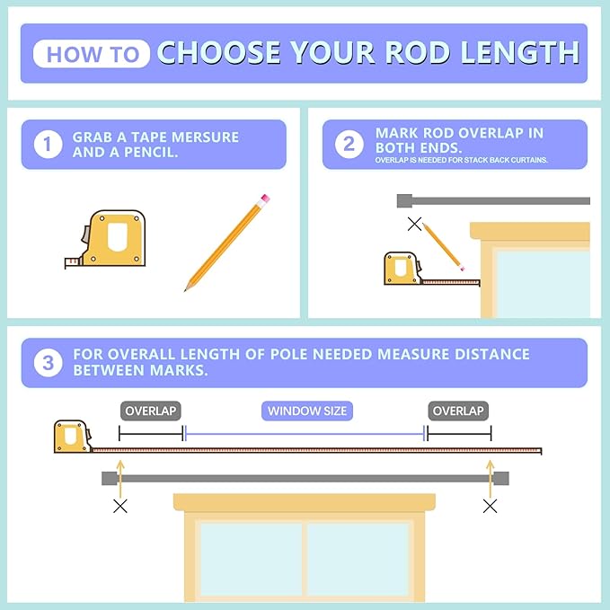Curtain Rods for Windows 16 to 48 or 60 Inches Max Adjustable Length 1 Inch Diameter Window Curtain Rod with Aluminium Finials, Flash Gold