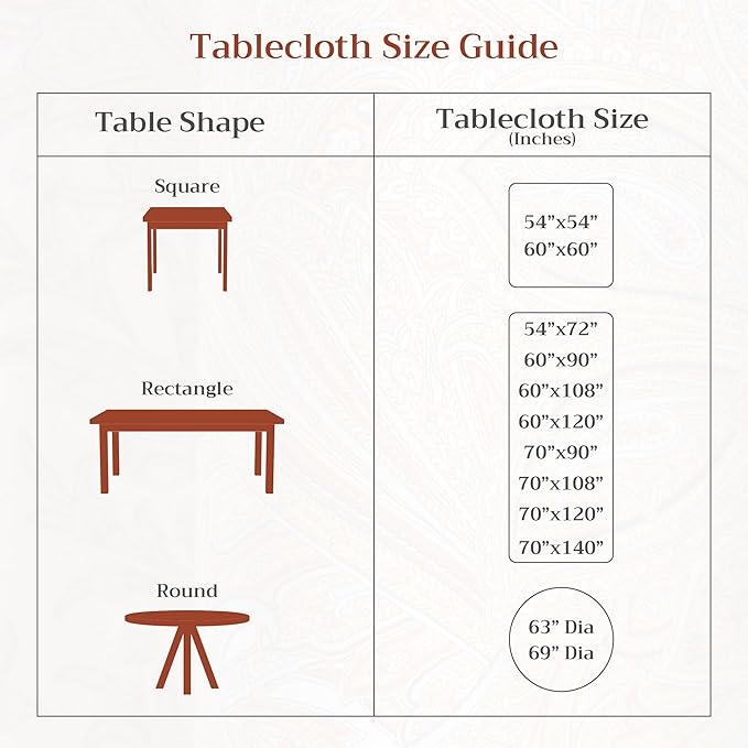 Maison d' Hermine Table Cloth Rectangle Table 100% Cotton 70 x 90 Inches Fall Tablecloth Reusable Everyday Use for Thanksgiving Christmas Decorations Dining Farmhouse Party (Holy Jouy - Red)
