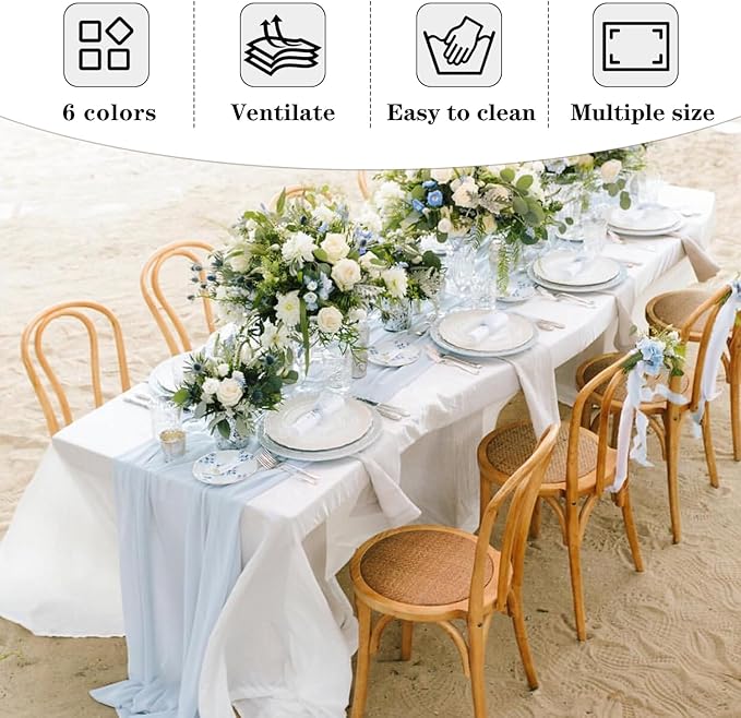 Fitable Navy Tablecloths for 6-8 Foot Tables, 6 Pack - 70 x 120 Inches - Reusable and Washable Table Clothes, Polyester Fabric Table Covers for Wedding, Party, Banquet
