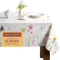 Maison d' Hermine Table Cloth Rectangle Table 100% Cotton 70 x 90 Inches Tablecloth Reusable Decorative for Dining Room Farmhouse Home Valentines Day Decorations Spring Summer - Botanical Fresh