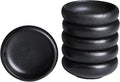 Uaral Soy Sauce Dishes Sushi Dipping Bowl Pinch Bowl Stoneware Black Small Serving Dish Set 3.75 Inch(4.5 oz,Texture Black)