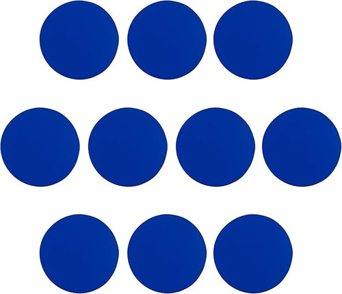10 Round Foam Bud Coasters Pack, 4 inch - PU Foam, Party Favor - Royal Blue