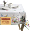 Maison d' Hermine Table Cloth Square Table 100% Cotton 54 x 54 Inches Tablecloth Reusable Decorative for Dining Room Farmhouse Home Valentines Day Decorations Spring Summer - Printemps