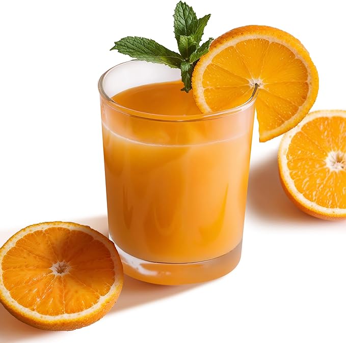 Vikko 5 Ounce Small Juice Glasses, Heavy Base Glassware, Cups for Drinking Orange Juice, Water, Kids Glass Drinking Glasses for Tasting, Set of 12 Clear Glass Tumblers