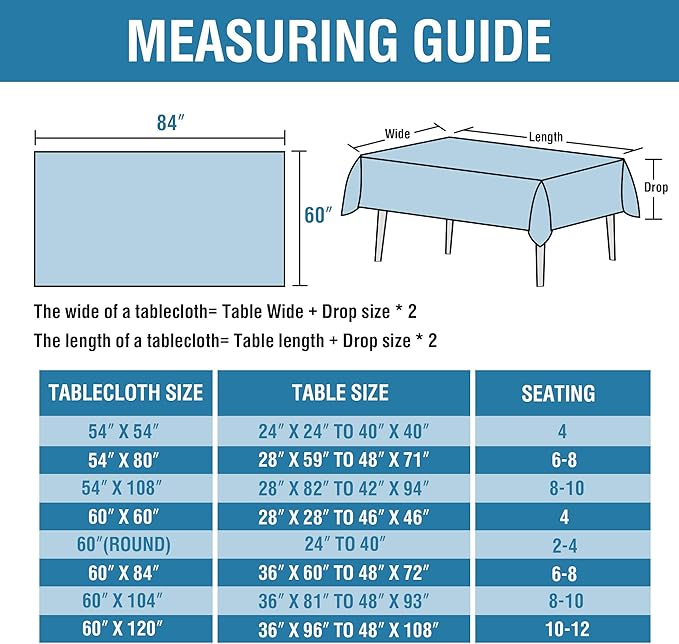 H.VERSAILTEX Linen Textured Table Cloths 60 x 84 Inch Premium Solid Tablecloth Spill-Proof Waterproof Table Cover for Dining Buffet Feature Extra Soft and Thick Fabric Wrinkle Free, Ink Blue