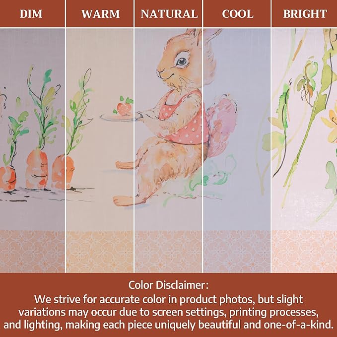 Maison d' Hermine Table Cloth Square Table 100% Cotton 60 x 60 Inches Tablecloth Reusable Decorative for Dining Room Farmhouse Home Valentines Day Decorations Spring Summer - Bunny Party