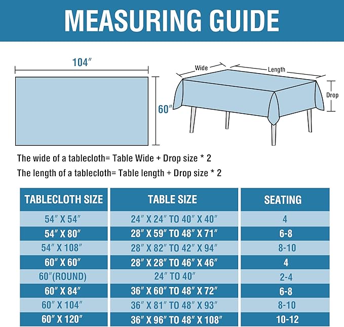 H.VERSAILTEX Linen Textured Table Cloths 60 x 104 Inch Premium Solid Tablecloth Spill-Proof Waterproof Table Cover for Dining Buffet Feature Extra Soft and Thick Fabric Wrinkle Free, Teal