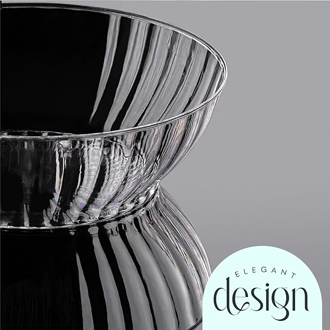 PLASTICPRO 1000 Pack Small Plastic Bowls Crystal Like 6 oz Bowls Elegant Bulk Pack Clear Plastic Bowls for Party and Occasions