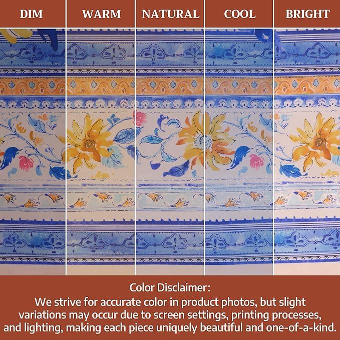 Maison d' Hermine Table Cloth Rectangle Table 100% Cotton 70 x 140 Inches Tablecloth Reusable Decorative for Dining Room Farmhouse Home Valentines Day Decorations Spring Summer - Girassol
