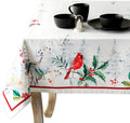 Maison d' Hermine Table Cloth Rectangle Table 100% Cotton 60 x 108 Inches Fall Tablecloth Reusable Everyday Use for Thanksgiving Christmas Decorations Dining Farmhouse Party (Morzine)