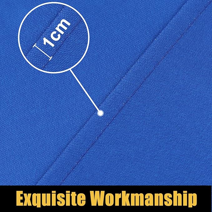 Smiry Rectangle Picnic Table Cloth, Waterproof Elastic Fitted Tablecloths for 5 Foot Tables, Washable Polyester Table Cover for Camping, Indoor and Outdoor (Blue, 30"x60")
