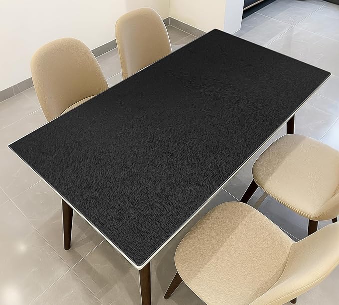 Warmstar Leather Table Cover 36 x 63 Inch, 1.8MM Thick PVC Table Protector Waterproof, Desk Cover Protector Non-Slip Desk Pad for Kitchen, Dresser, Gaming Desk,Dining Room Table
