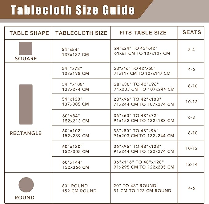 Fitable Faux Linen Tablecloth Rectangle 60 x 102 Inch - Rustic Fabric Table Cloth for 6 Foot Tables, Stone Faux Burlap Table Cover for Kitchen Dining, Party, Farmhouse