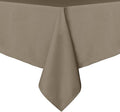 sancua Square Tablecloth - 70 x 70 Inch - Stain and Wrinkle Resistant Washable Polyester Table Cloth, Decorative Fabric Table Cover for Dining Tables, Buffet Parties and Camping, Taupe