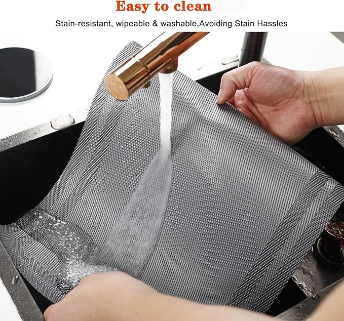 Placemats Set of 6,Washable,Heat and Stain Resistant Indoor/Outdoor Place mats,Vinyl Woven Non Slip Table Mats for Restaurant Table Protection,PVC Placemats(Gray,6PCS)