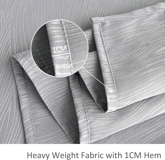 maxmill Jacquard Tablecloth Swirl Design Spillproof Wrinkle Free Heavy Weight Soft Table Cloth Decorative Fabric Table Cover for Outdoor and Indoor Use Oblong 60 x 120 Inch Light Gray
