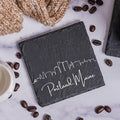 Blue Ridge Mountain Gifts - Portland ME Skyline Coasters, Set of 4 - Portland Maine Souvenir, Slate Coasters with Minimalist Skyline, Housewarming Gift for Friends, Family, & Neighbors