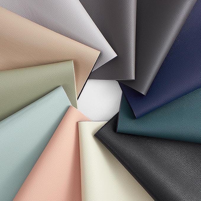 MOSAYT Vinyl Placemats Set of 6, Heat Resistant Place Mats 100% Waterproof Washable & Wipeable Faux Leather Reversible Table Mats for Kitchen Dining Party Indoor Outdoor, 12" x 17", Light Grey