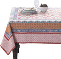 Maison d' Hermine Table Cloth Rectangle Table 100% Cotton 70 x 120 Inches Fall Tablecloth Reusable Everyday Use for Thanksgiving Christmas Decorations Dining Farmhouse Party (Romane)