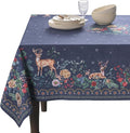 Maison d' Hermine Table Cloth Square Table 100% Cotton 60 x 60 Inches Fall Tablecloth Reusable Everyday Use for Thanksgiving Christmas Decorations Dining Farmhouse Party (Christmas Joy)