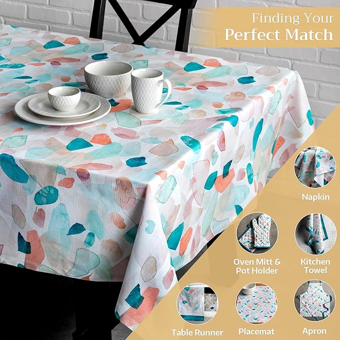 Maison d' Hermine Table Cloth Rectangle Table 100% Cotton 70 x 90 Inches Tablecloth Reusable Decorative for Dining Room Farmhouse Home Valentines Day Decorations Spring Summer - Summer Picnic