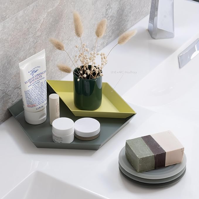 LINE+ARC Extra Thick Silicone Coasters (As Seen in NYTimes WireCutter) Waterproof Anti-Stain Heat-Safe Dishwasher-Safe Degrē Coasters XL (Set of 6 Joshua Tree) Outdoor Rubber Mid-Century Modern
