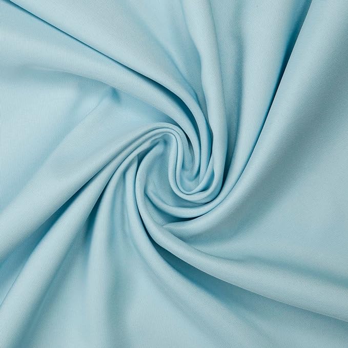 Gee Di Moda Rectangle Tablecloth - 60 x 84 Inch Baby Blue Table Cloth for 5 Foot Rectangle Tables - Heavy Duty Washable Fabric - for Holiday Party, Dinner, Weddings, Baby Shower & Events