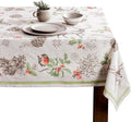 Maison d' Hermine Table Cloth Square Table 100% Cotton 60 x 60 Inches Fall Tablecloth Reusable Everyday Use for Thanksgiving Christmas Decorations Dining Farmhouse Party (Christmas Dew)