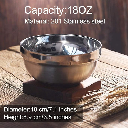 10 Pack Stainless Steel Bowls Double-walled Insulated Soup Bowls Multipurpose Rice Ice Cream Kids Snacks