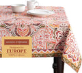 Maison d' Hermine Table Cloth Square Table 100% Cotton 60 x 60 Inches Fall Tablecloth Reusable Everyday Use for Thanksgiving Christmas Decorations Dining Farmhouse Party (Damask)