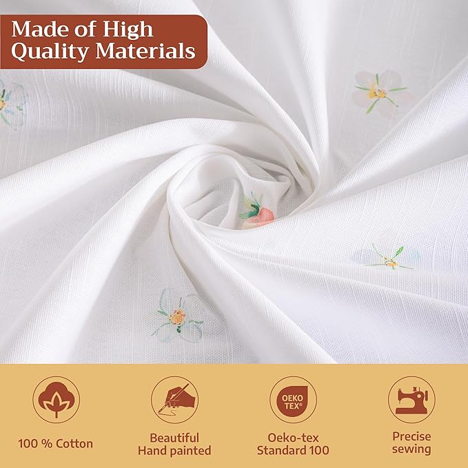 Maison d' Hermine Table Cloth Rectangle Table 100% Cotton 70 x 120 Inches Tablecloth Reusable Decorative for Dining Room Farmhouse Home Valentines Day Decorations Spring Summer - Bunny Party