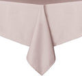 sancua Rectangle Tablecloth - 70 x 90 Inch - Stain and Wrinkle Resistant Washable Polyester Table Cloth, Decorative Fabric Table Cover for Dining Tables, Buffet Parties and Camping, Blush