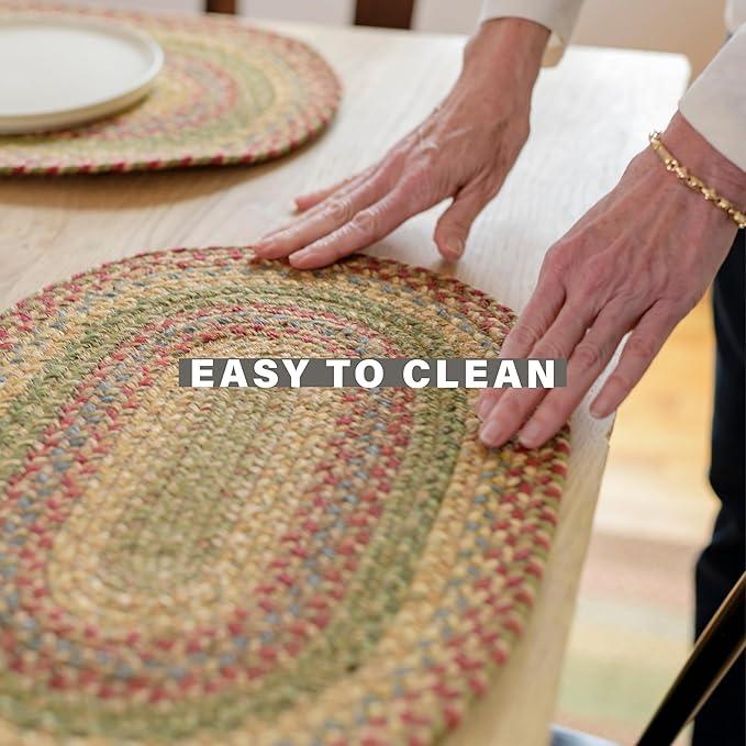 Homespice Azalea Long Table Runner - 11"x36", Rectangle, Multicolor - Handcrafted with Jute - Rich Colors, Easy to Clean, Durable and Protects Furniture