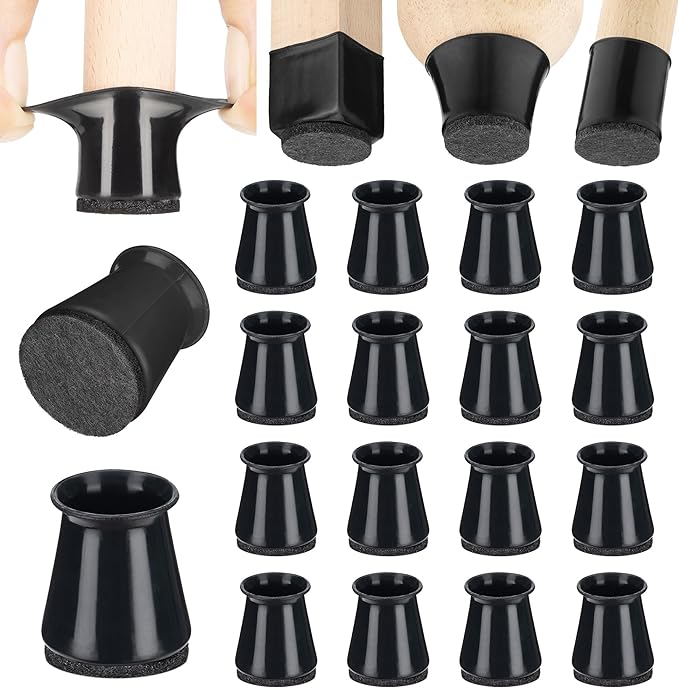 Aneaseit Chair Leg Floor Protectors - Felt Bottom Silicone Pads for Hardwood Floors & Furniture Feet - Chair Leg Caps - Rubber Caps for Chairs - Floor Protectors for Furniture