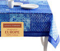 Maison d' Hermine Table Cloth Rectangle Table 100% Cotton 70 x 90 Inches Tablecloth Reusable Decorative for Dining Room Farmhouse Home Valentines Day Decorations Spring Summer - Indigo Love