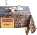 Maison d' Hermine Table Cloth Square Table 100% Cotton 54 x 54 Inches Fall Tablecloth Reusable Everyday Use for Thanksgiving Christmas Decorations Dining Farmhouse Party (Imperfection)