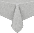 Hiasan Faux Linen Rectangle Tablecloth - Wrinkle and Stain Resistant Washable Table Cloth for Kitchen Dining Room Holiday Table Cover for Dinner, Light Grey, 90 x 132 Inch