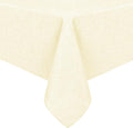 Hiasan Faux Linen Rectangle Tablecloth - Wrinkle and Stain Resistant Washable Table Cloth for Kitchen Dining Room Holiday Table Cover for Dinner, Champagne, 54 x 120 Inch
